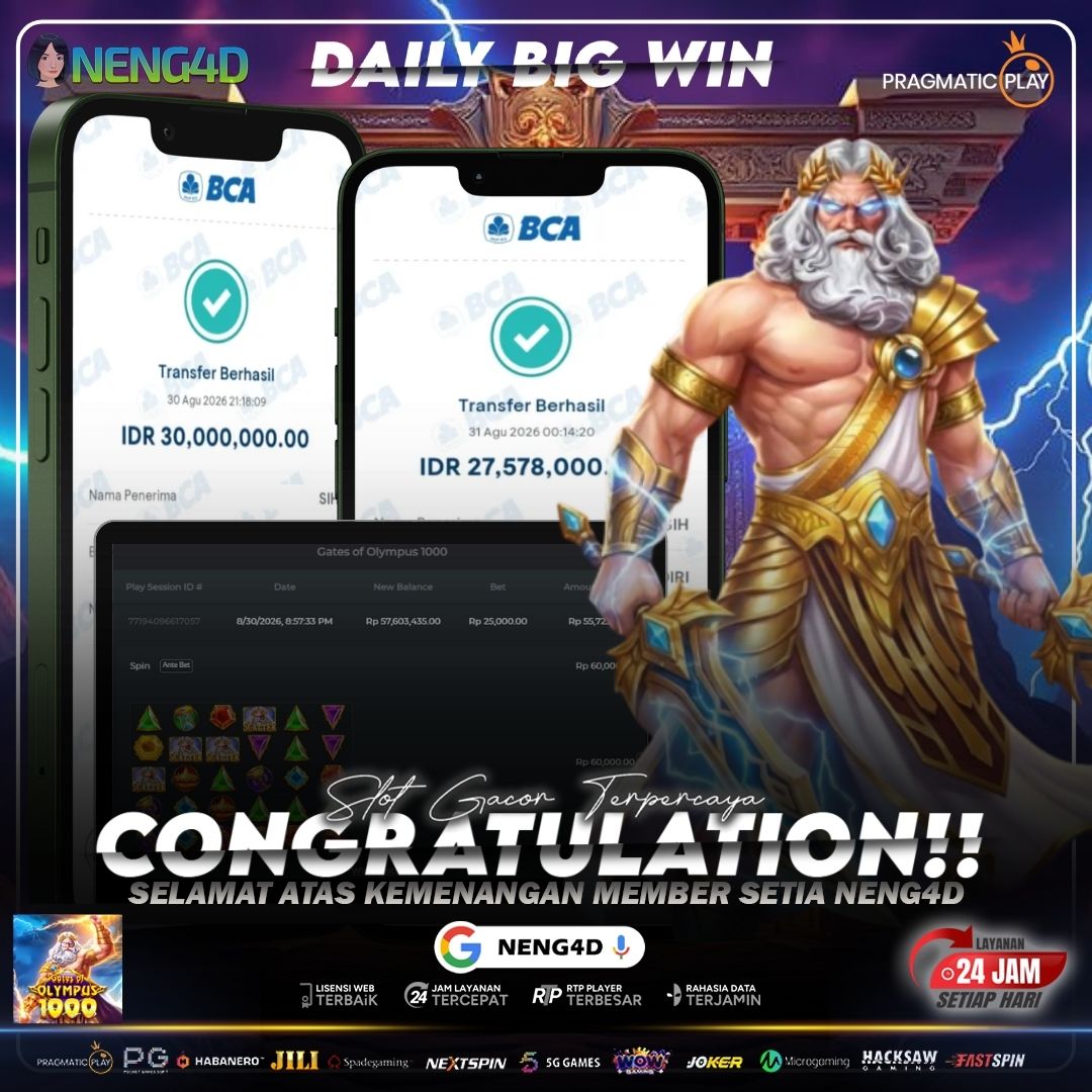 GATES OF OLYMPUS 1000 BERIKAN 55 JUTA UNTUK MEMBER SETIA NENG4D