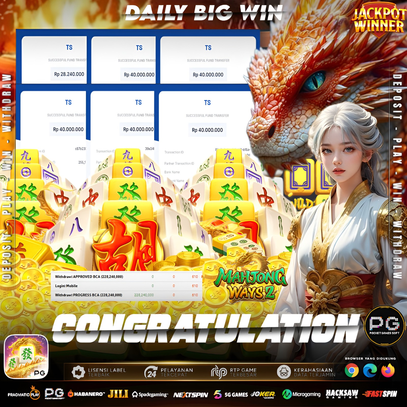🐉 NAGA MERAH BERAMUK! MAXWIN Rp 228.240.000! 🐉