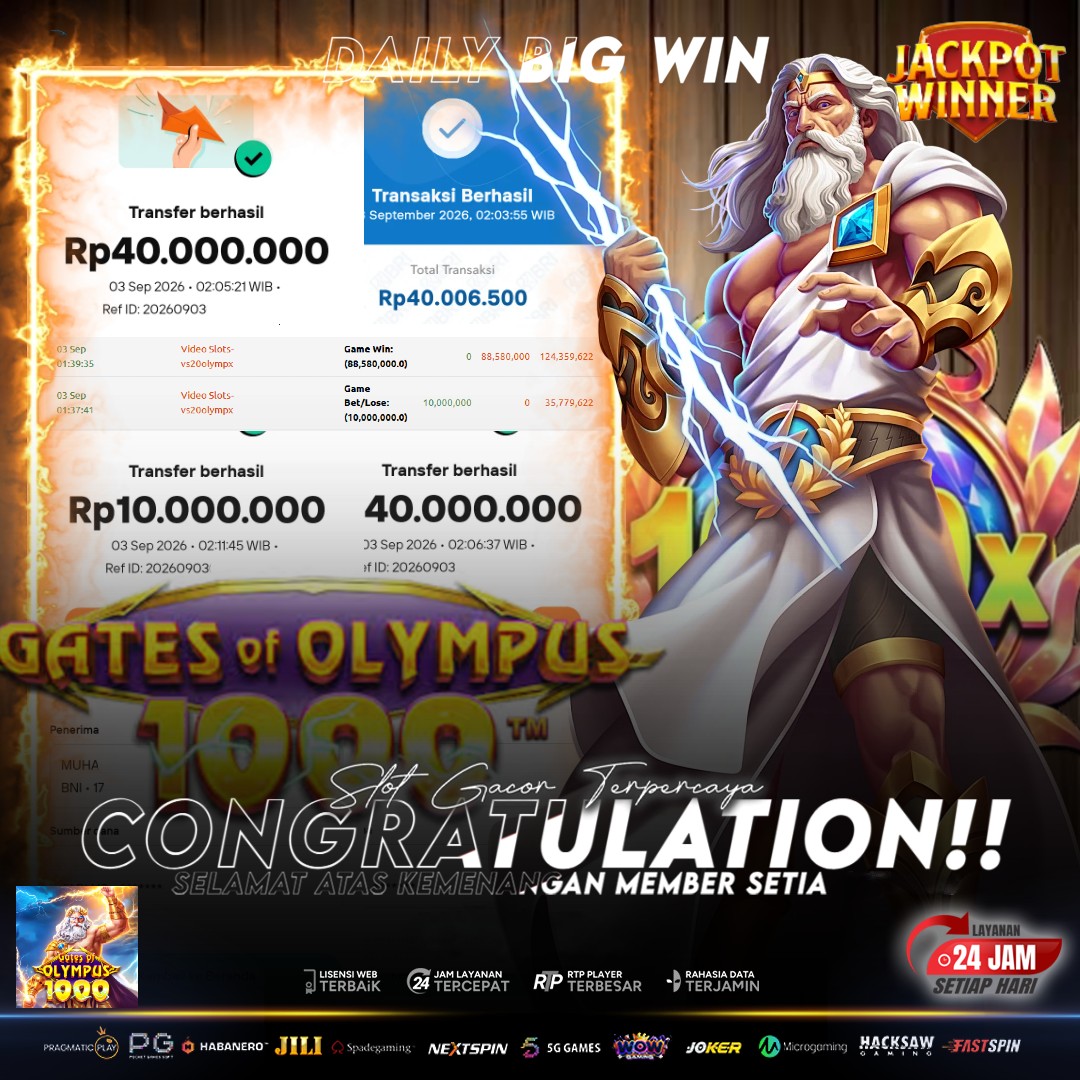 ⚡ PETIR KAKEK ZEUS MENYAMBAR LAGI! MAXWIN FENOMENAL! WITHDRAW TOTAL Rp 130.000.000! ⚡