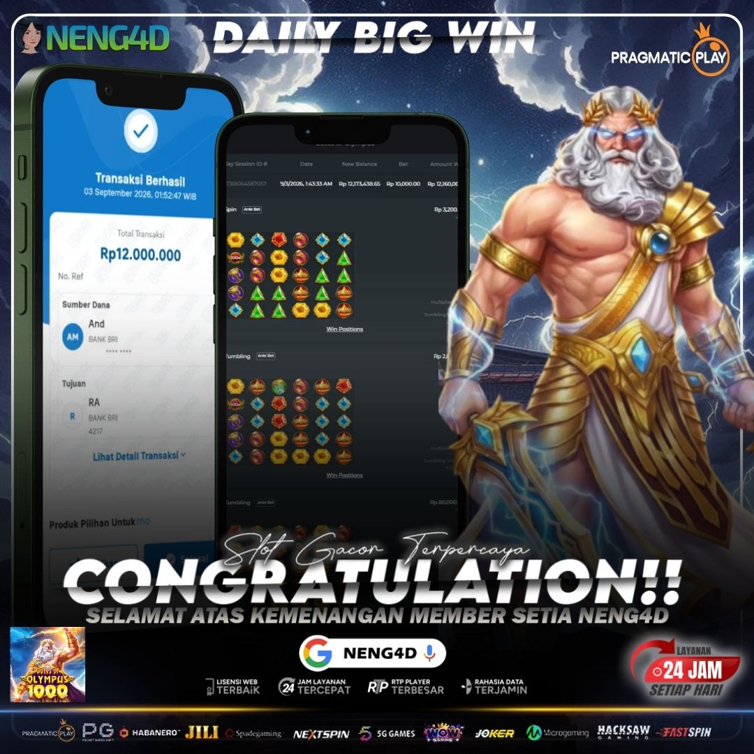 GATES OF OLYMPUS 1000 CATAT WITHDRAW 12 JUTA BERSAMA NENG4D