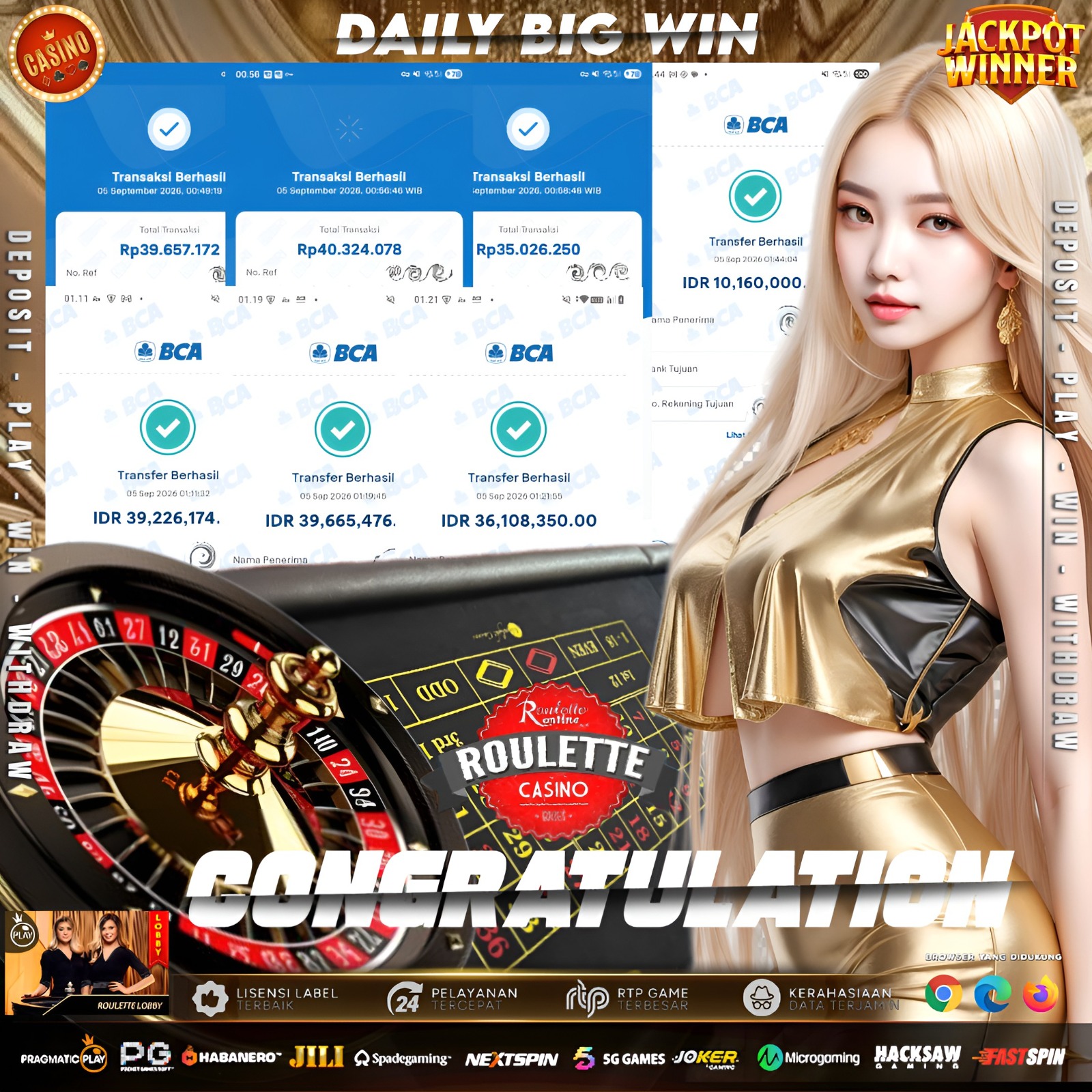 🎡 PUTARAN HOKI ROULETTE SANGAT SENSASIONAL! TEMBUS 230.000.000! 🎡