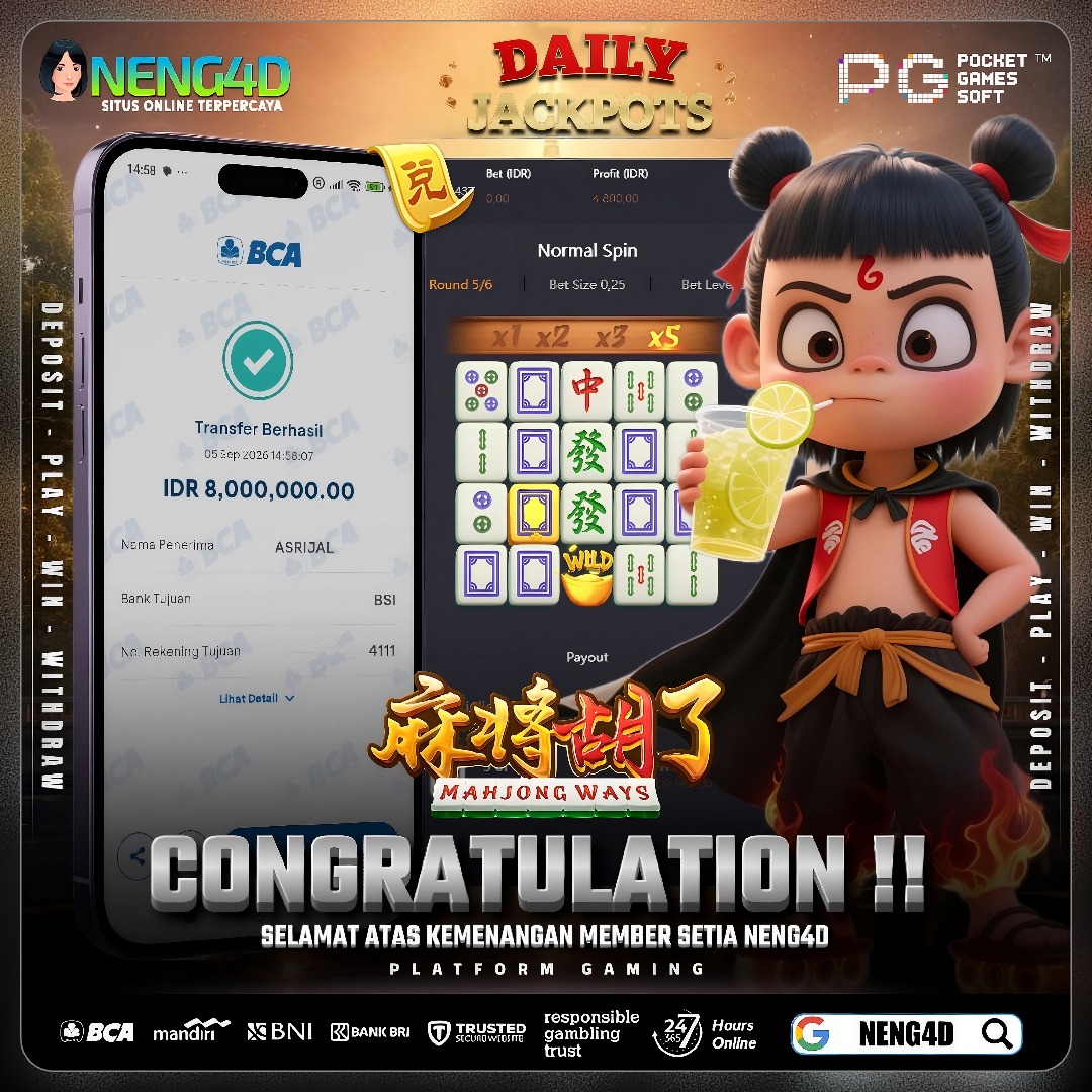 MAHJONG WAYS MENANG 8JT