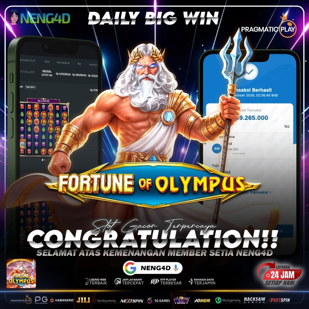 MOMEN BERKESAN! FORTUNE OF OLYMPUS CATAT HASIL 9 JUTA BERSAMA NENG4D